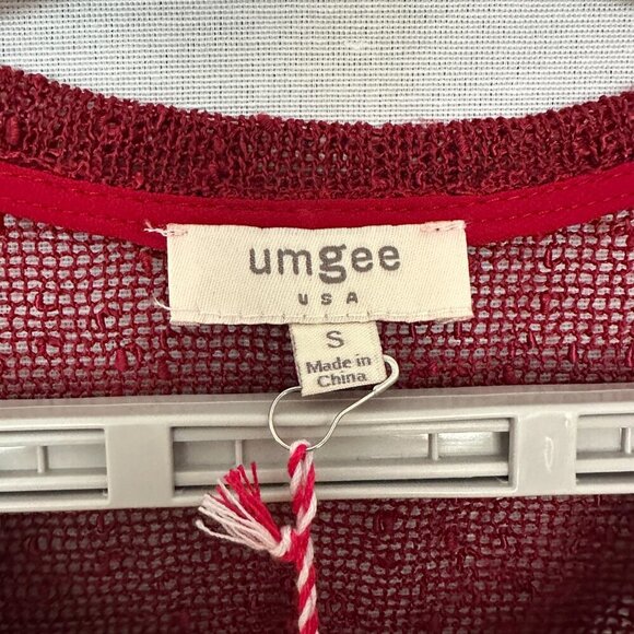 UMGEE "OPERETTA TUNIC" ASYMETRIC FLOWY TUNIC, LONG SLEEVE SHEER TOP LAYER SIZE S - Picture 2 of 8